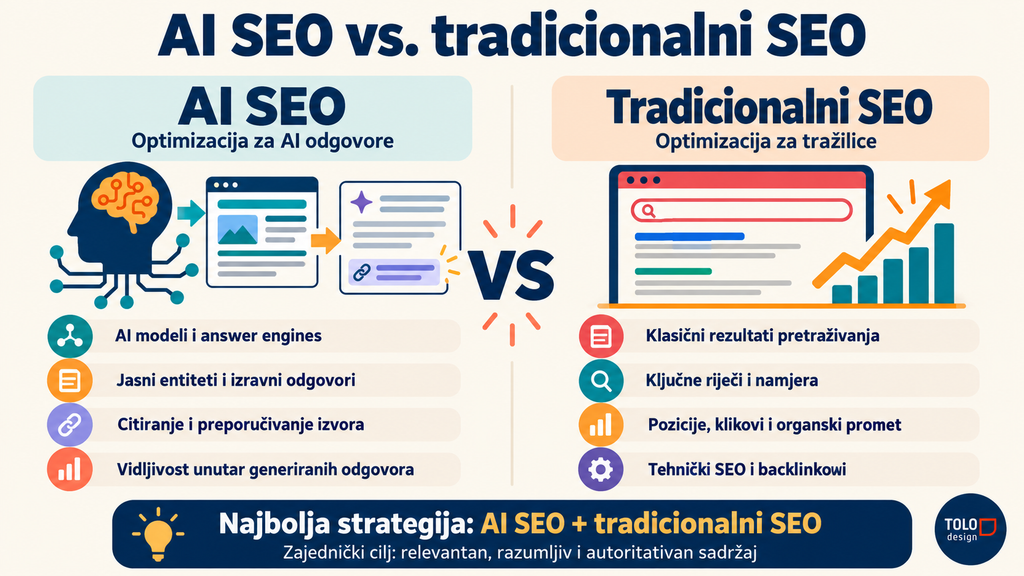 AI SEO vs SEO: Koja je glavna razlika?